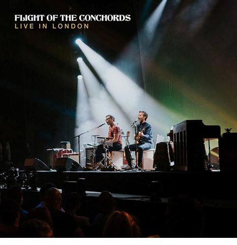 Flight of the Conchords 'Live in London' on limited CLEAR 3LP vinyl